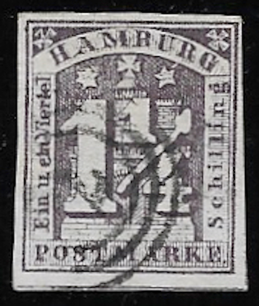 Mi.Nr. 12 I Der Plattenfehler „Kolbenansatz am Bruchstrich“