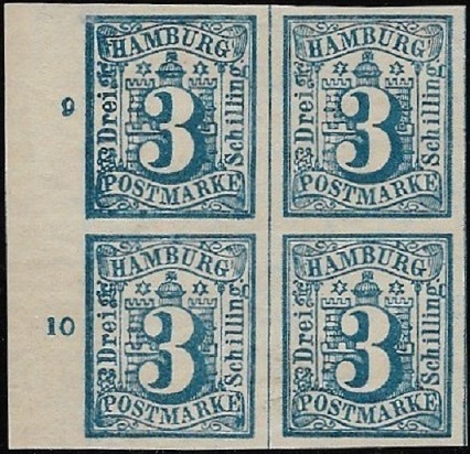 Die beiden unteren Marken sind postfrisch