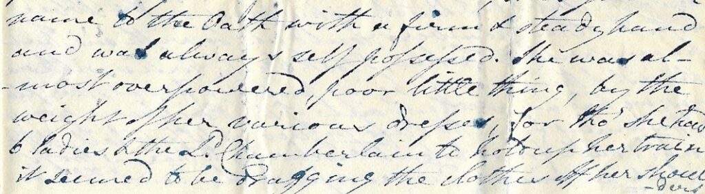 „…she signed her name to the Oath with a firm and steady hand and was always self-possessed…“