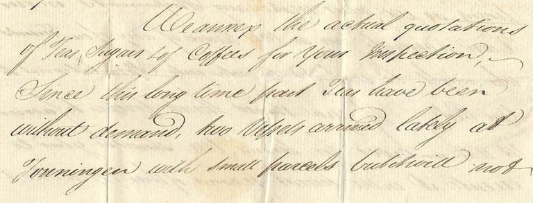 Teil des Inhalts: '...two vessels arrived at Tonningen (= TÖNNING)'